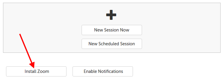  Install Zoom button